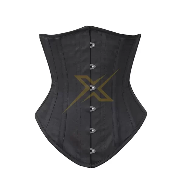 Long Line Black Waist Shaper High Quality Cotton Corset 1