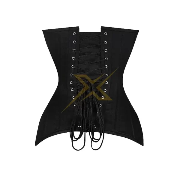Long Line Waist Training Heavy Duty Double Steel Boned Cotton Corset 2