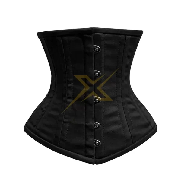 Tight Shaper Front Buckle Closure Steel Boned Heavy Duty Cotton Corset 3