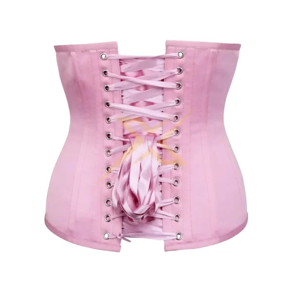 Womens Underbust Heavy Duty Double Steel Boned Cotton Corset 1
