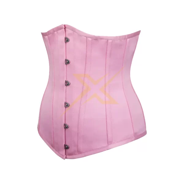 Womens Underbust Heavy Duty Double Steel Boned Cotton Corset 2