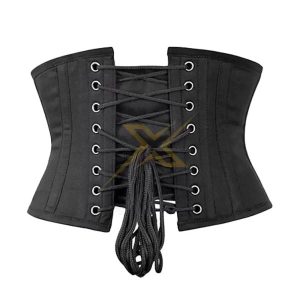 Womes Heavy Duty Busk Closure Waist Training Cotton Corset 2