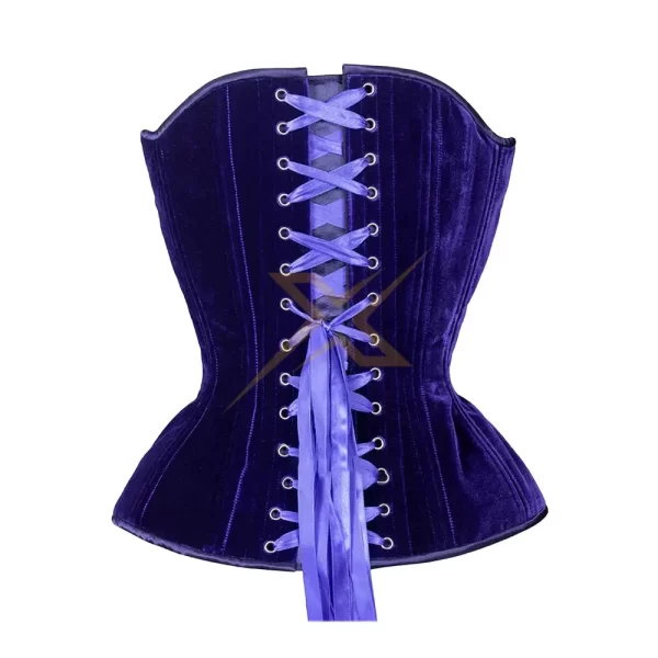 Genuine Underbust Steel Boned Velvet Corset 2