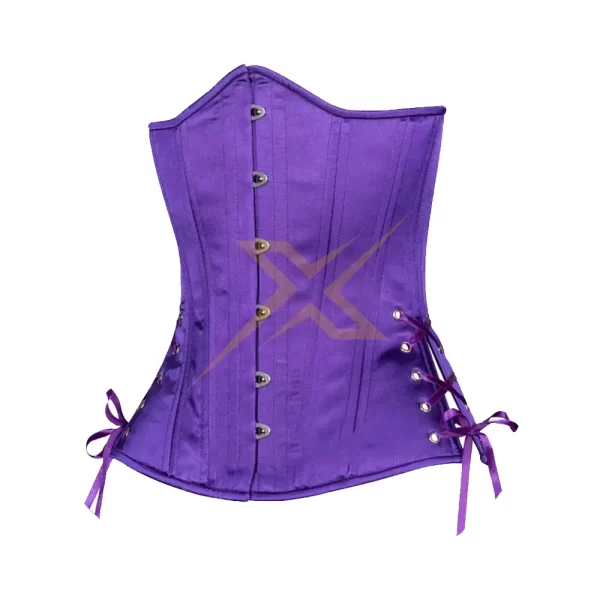 Womens Heavy Duty Double Steel Boned Bodysuit Shaper Satin Genuine Corset 2