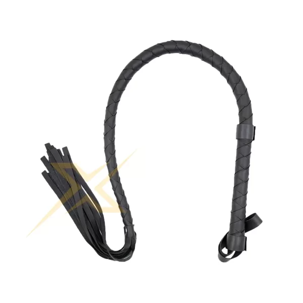 Genuine Black Leather Whip 3