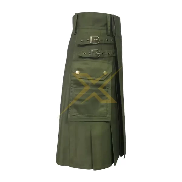 Ladies Pure Cotton Utility kilt Women Skirt 4