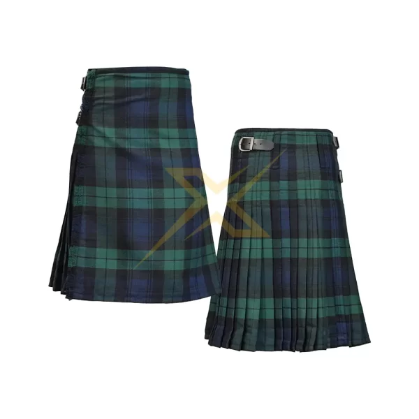 Mens Pure Tartan Kilt 8 Yard Traditional Kilt 2