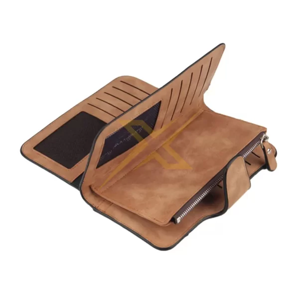 Women PU Leather Long Wallet for Cards Currency 1