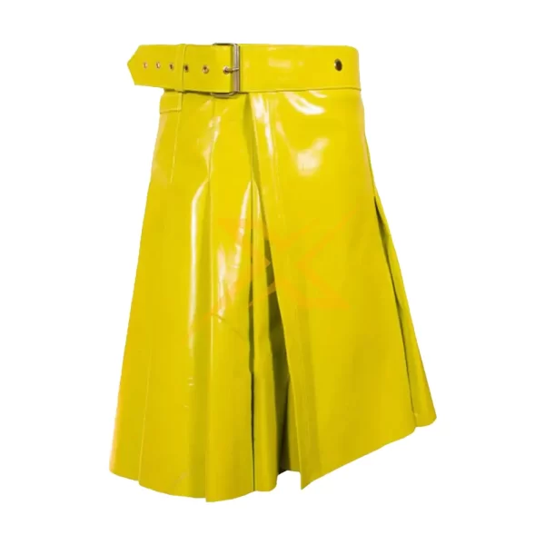 Womens Genuine Cowhide Leather Kilt 2
