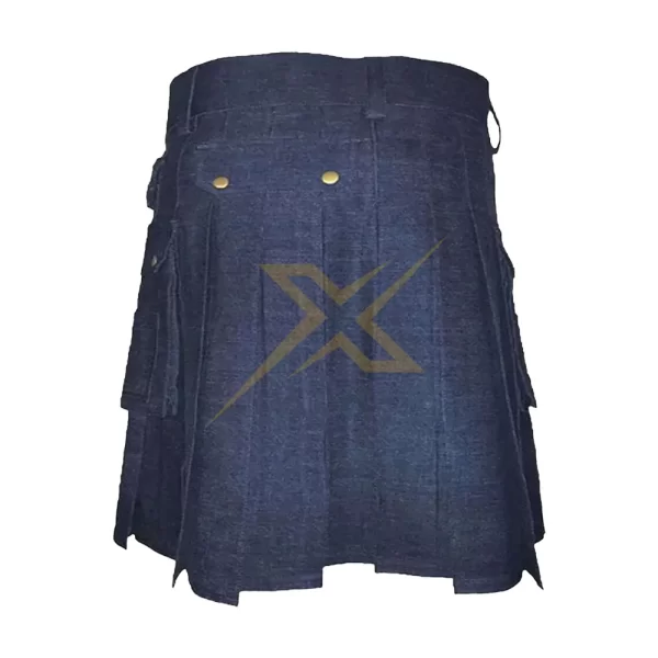 Womens Genuine Denim Utility Kilt 1