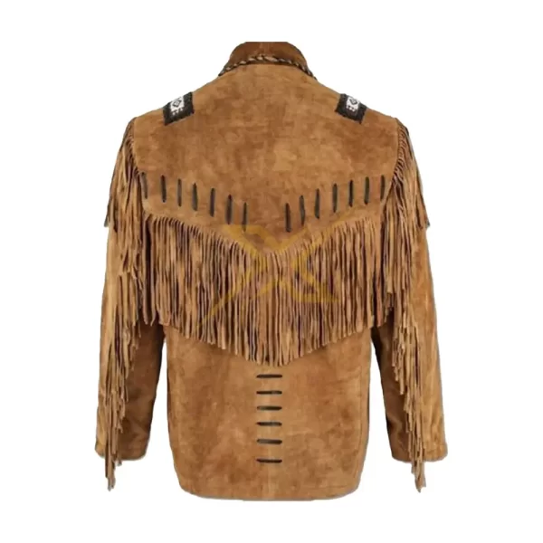 020 Mens Genuine Traditional Cowboy Western Fringes Jacket 1
