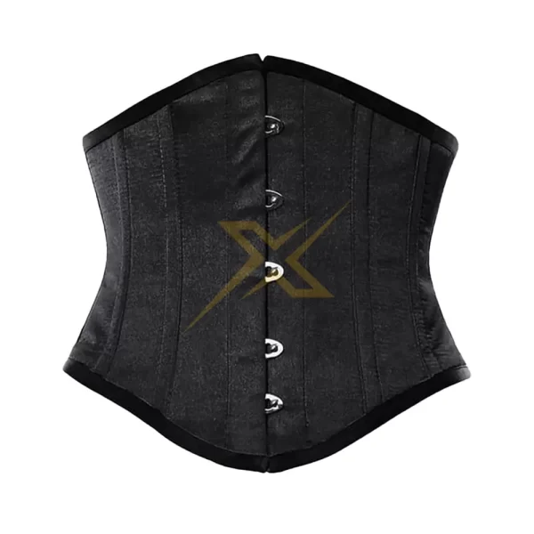 Genuine Satin Corset Heavy Duty Steel Boned Under Bust Corset 3