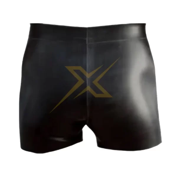 Mens Genuine Double Zipper leather Short 1
