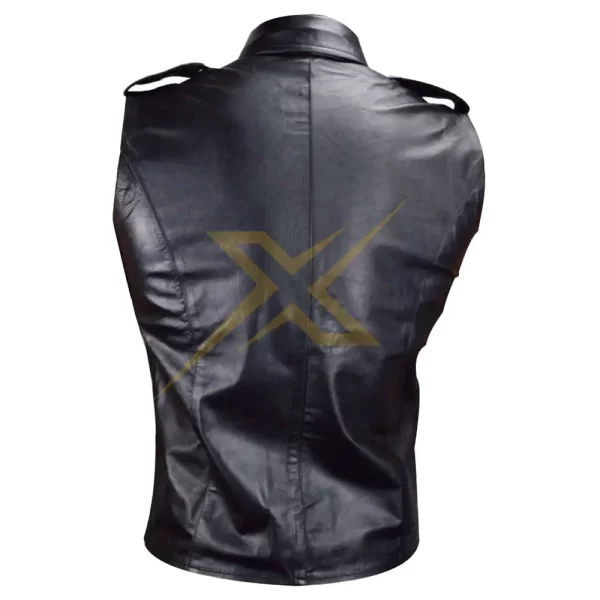 Mens Genuine Leather Shirt with Unique Design 1