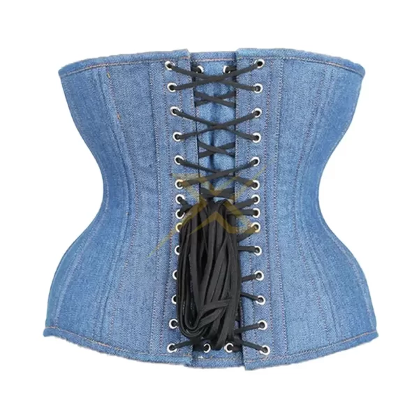 Womens Genuine Denim waist Trainer Under Bust Corset 1