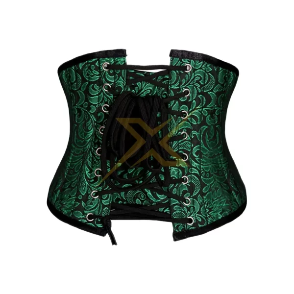 Womens Genuine Brocade Underbust Steel Bone Corset 1